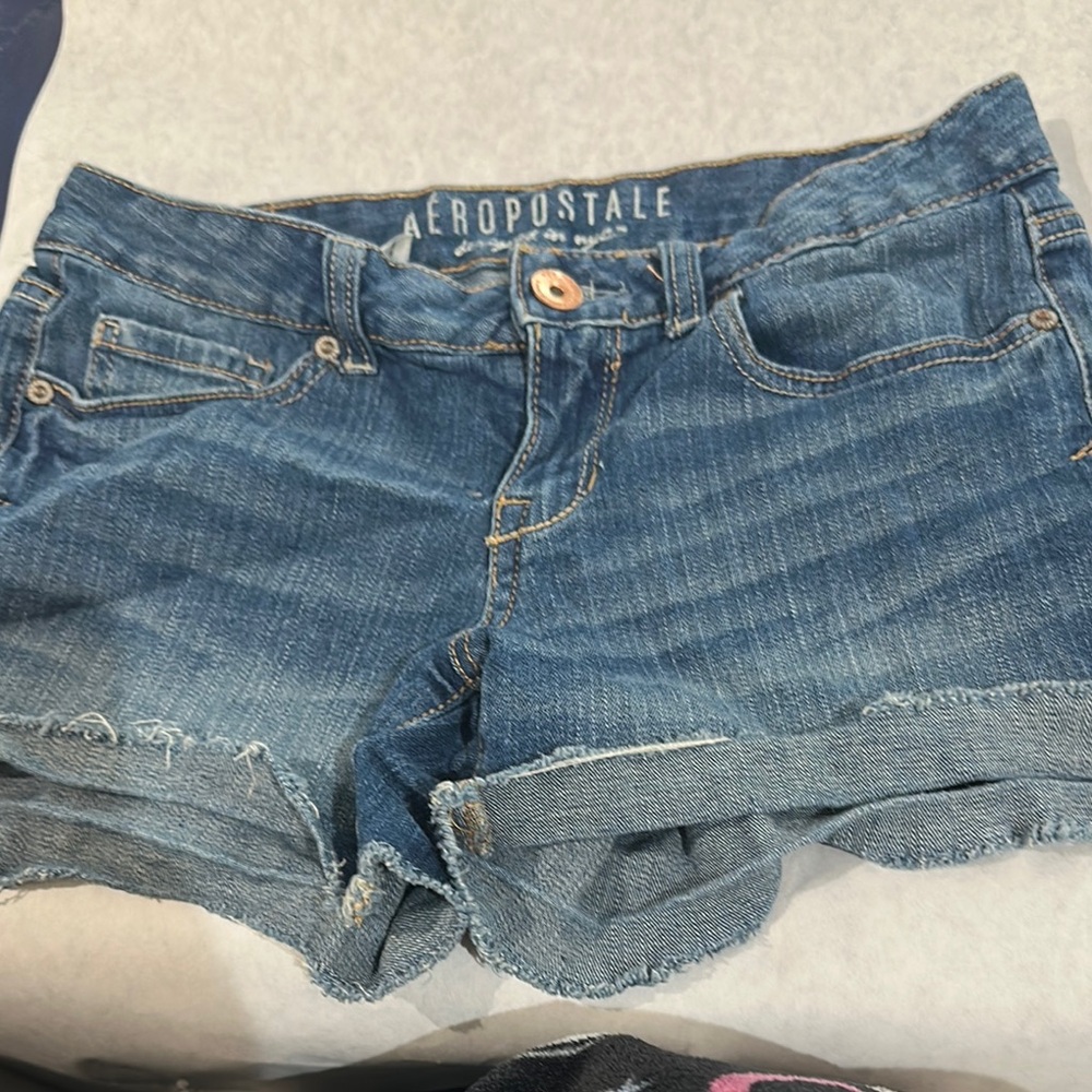 Aeropostale Women's Blue Denim Shorts